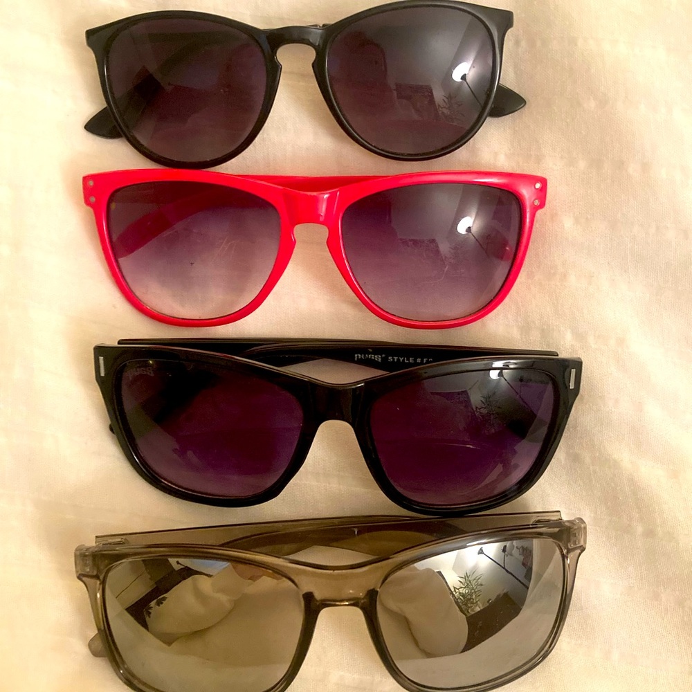 Four pairs of sunglasses 🌞🕶